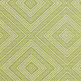Schumacher Tortola Indoor/Outdoor Kiwi Fabric - Eade's Wallpaper