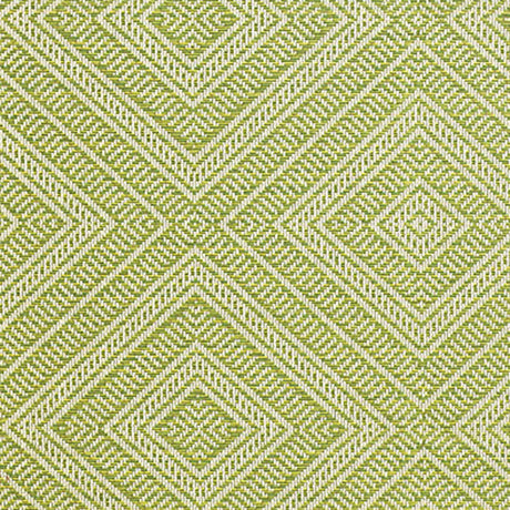 Schumacher Tortola Indoor/Outdoor Kiwi Fabric - Eade's Wallpaper