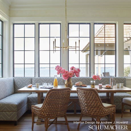 Schumacher Tortola Indoor/Outdoor Rattan Fabric - Eade's Wallpaper