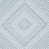 Schumacher Tortola Indoor/Outdoor Sky Fabric - Eade's Wallpaper