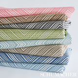 Schumacher Tortola Indoor/Outdoor Sky Fabric - Eade's Wallpaper