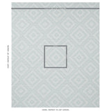 Schumacher Tortola Indoor/Outdoor Aqua Fabric - Eade's Wallpaper
