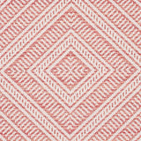 Schumacher Tortola Indoor/Outdoor Coral Fabric - Eade's Wallpaper