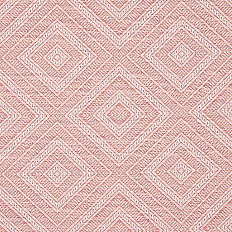 Schumacher Tortola Indoor/Outdoor Coral Fabric - Eade's Wallpaper