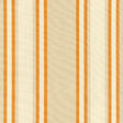 Schumacher Seneca Cotton Stripe Beige/Pumpkin Fabric - Eade's Wallpaper