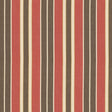 Schumacher 62994 BEACON COTTON STRIPE in RED/JAVA/BEIGE Fabr