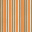 Schumacher 62995 BEACON COTTON STRIPE in PUMPKIN/MOCHA/JAVA 