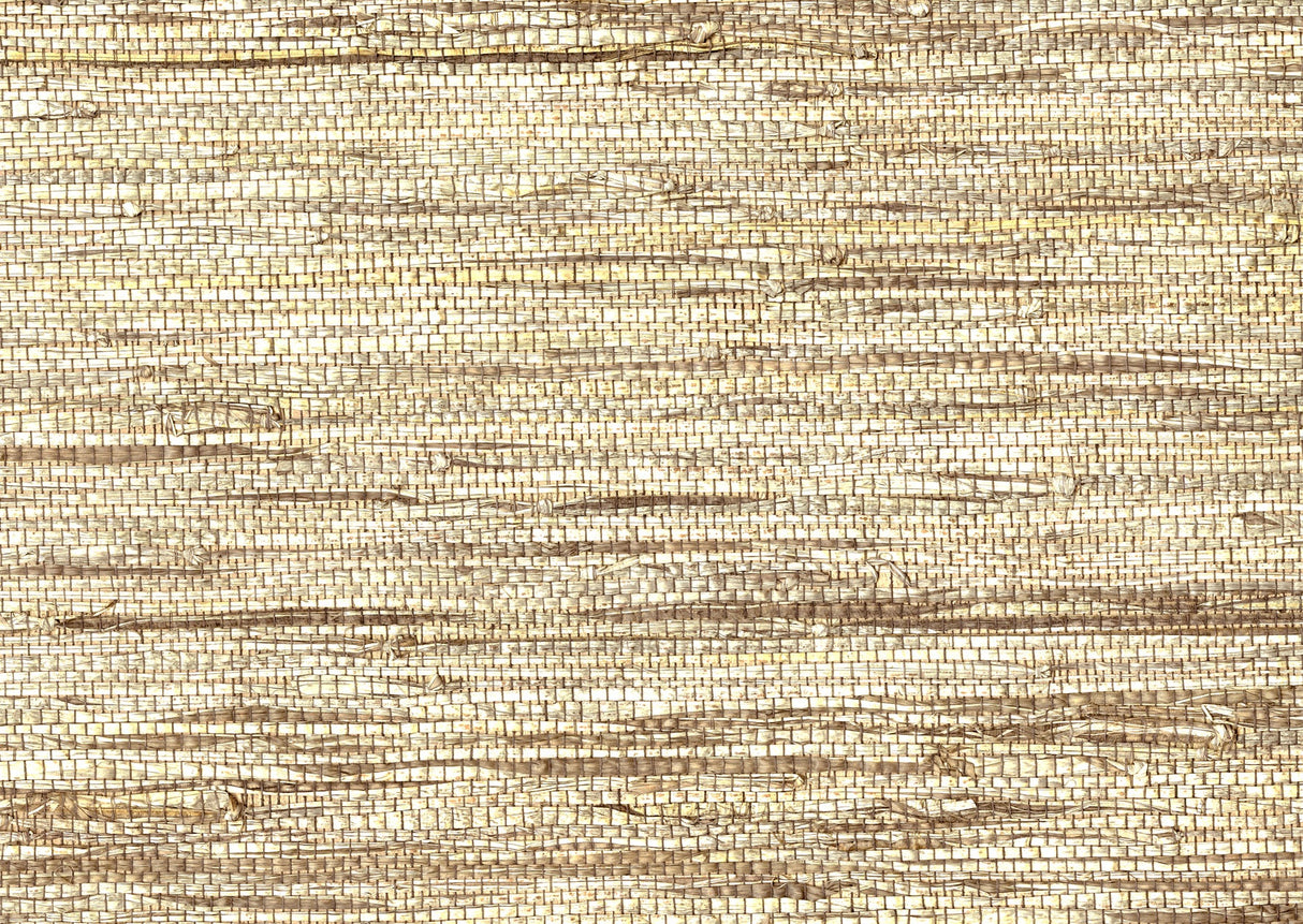 Kenneth James 63-54700 Jiao Taupe Grasscloth Wallpaper