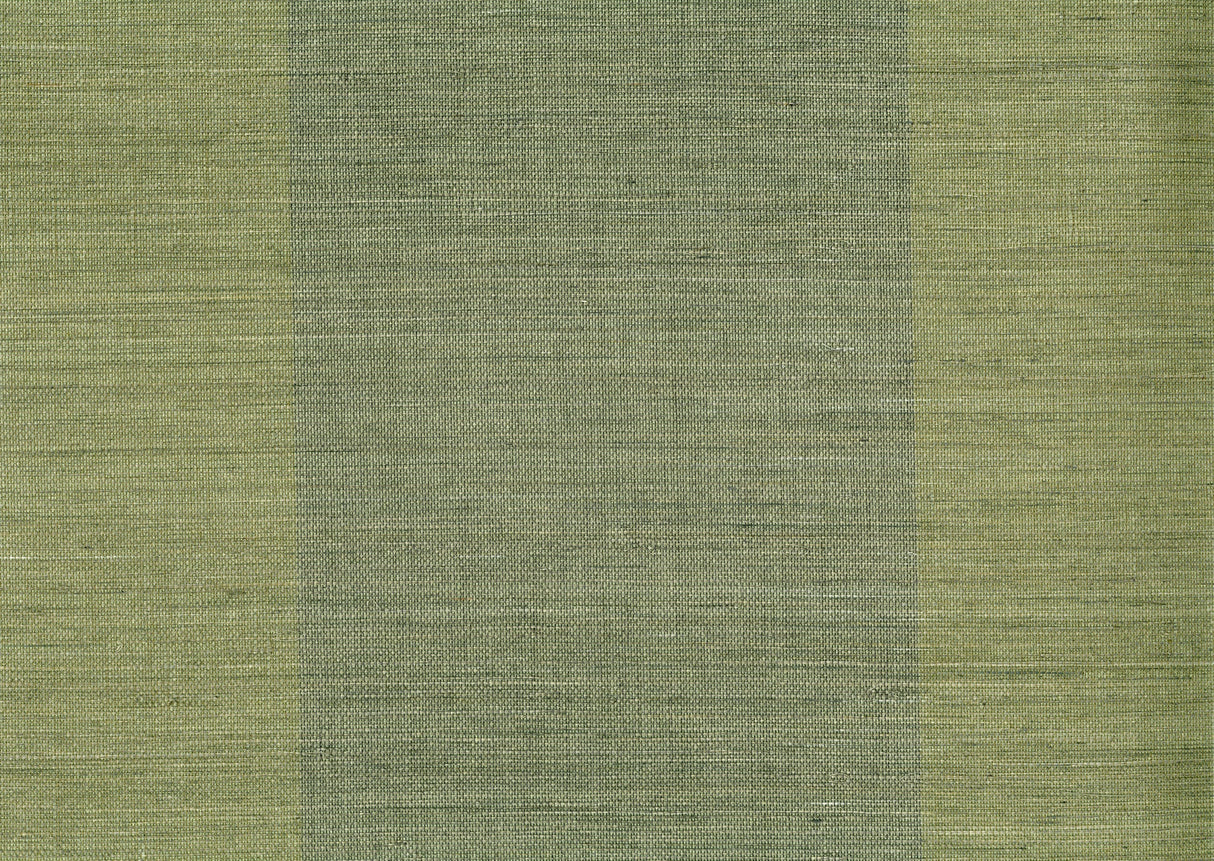 Kenneth James 63-54743 Yu Jie Dark Green Grasscloth Wallpaper