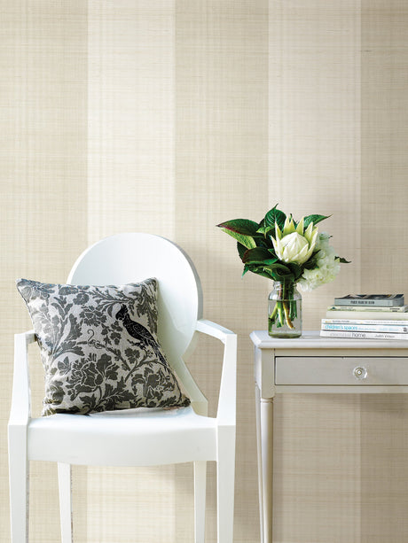 Kenneth James 63-54746 Kashi Silver Grasscloth Wallpaper