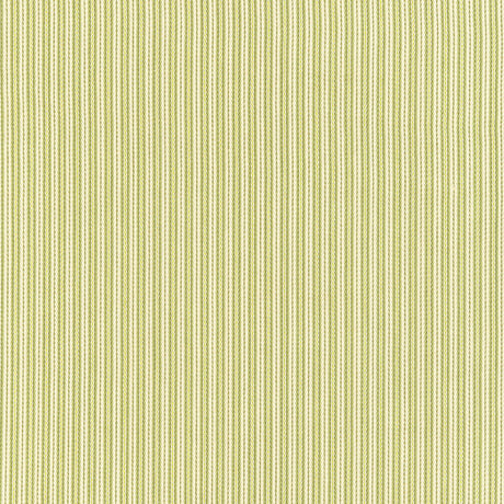 Schumacher 63001 BAKER COTTON STRIPE in IVORY /PEAR /SAGE Fa