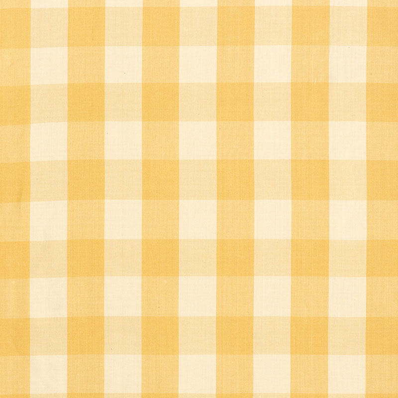 Schumacher Camden Cotton Check Straw Fabric