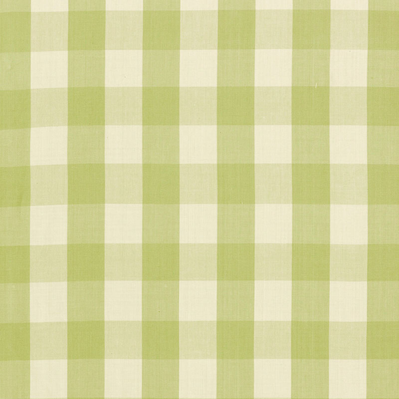 Schumacher Camden Cotton Check Sage Fabric