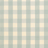 Schumacher Camden Cotton Check Aqua Fabric