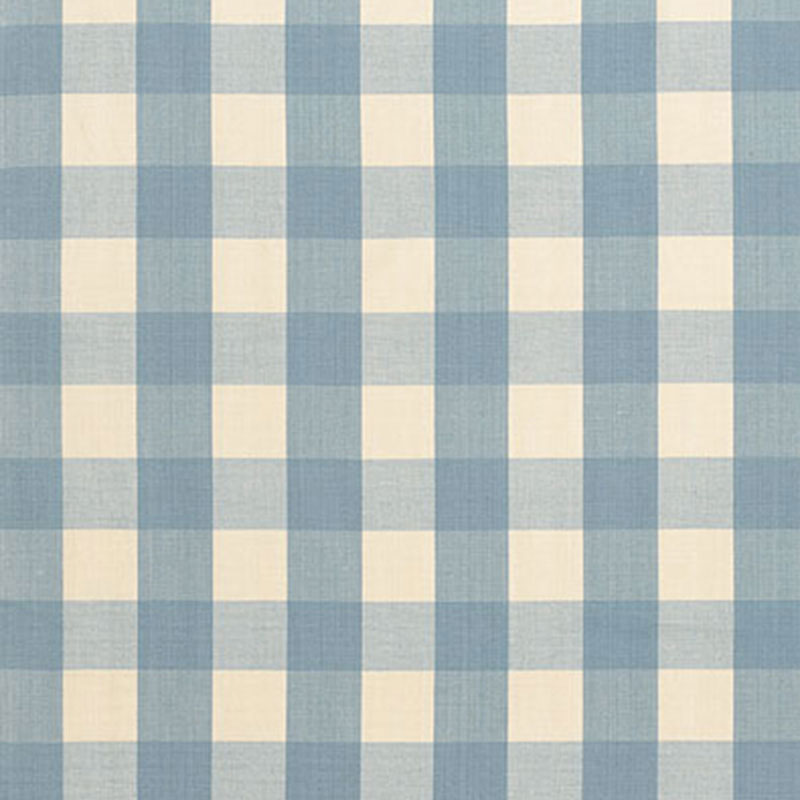 Schumacher Camden Cotton Check Chambray Fabric