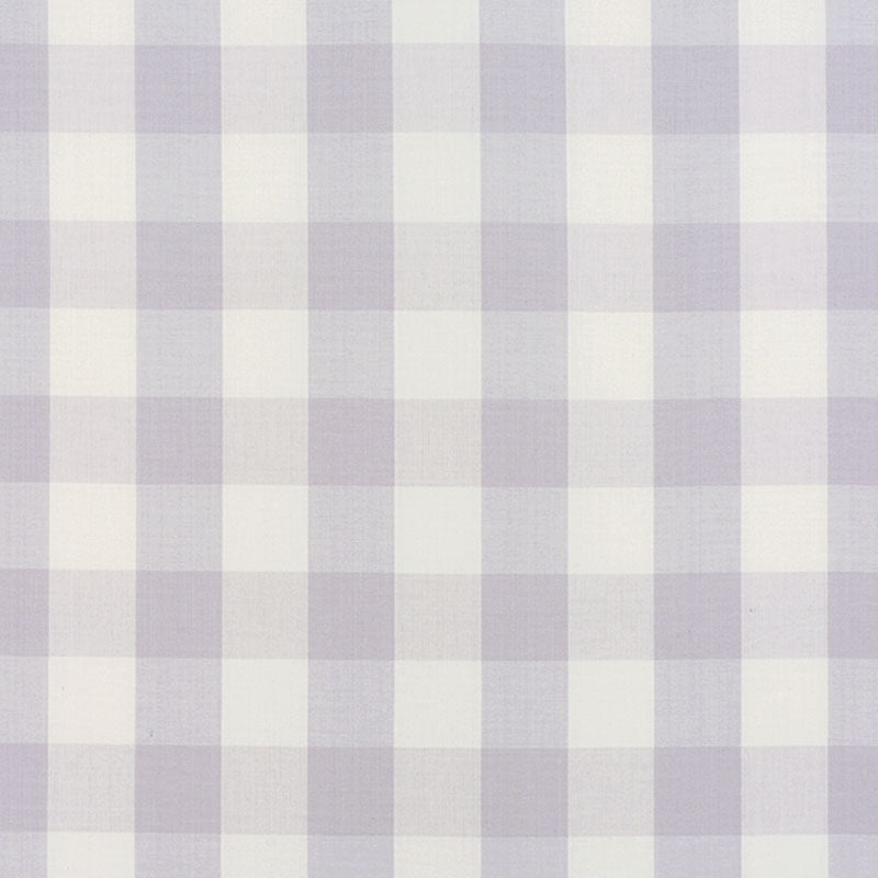 Schumacher Camden Cotton Check Lilac Fabric