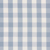 Schumacher Camden Cotton Check Sky Fabric