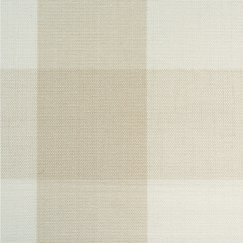 Schumacher Camden Cotton Check Natural Fabric