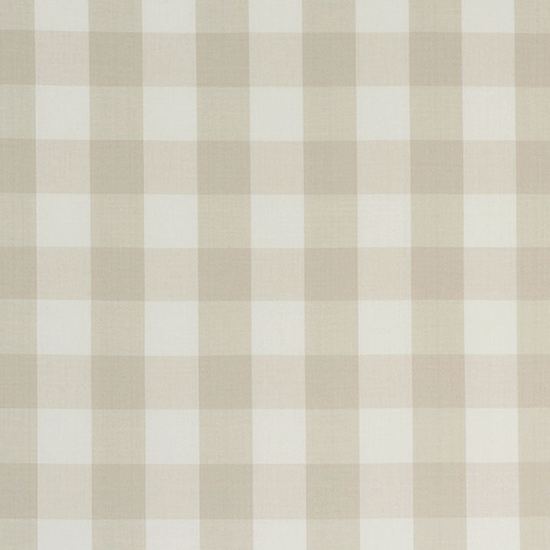 Schumacher Camden Cotton Check Natural Fabric