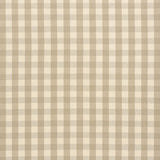 Schumacher Elton Cotton Check Beige Fabric