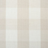 Schumacher Elton Cotton Check Natural Fabric