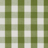 Schumacher Elton Cotton Check Leaf Fabric