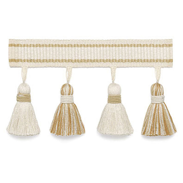 Schumacher 63084 MERIDA TASSEL FRINGE in SAND Trim - PLEIN A