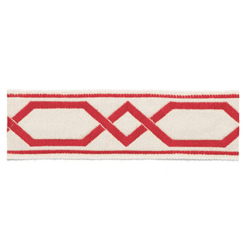 Schumacher 63092 SAINT TROPEZ BRAID in CORAL Trim - PLEIN AI