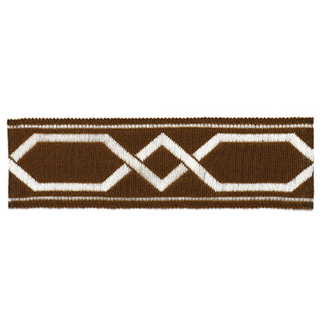 Schumacher 63093 SAINT TROPEZ BRAID in JAVA Trim - PLEIN AIR