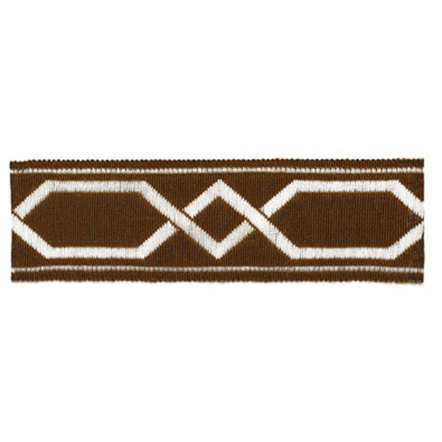 Schumacher 63093 SAINT TROPEZ BRAID in JAVA Trim - PLEIN AIR