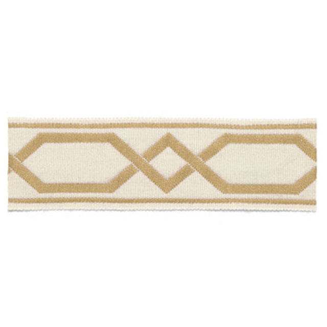 Schumacher 63094 SAINT TROPEZ BRAID in SAND Trim - PLEIN AIR