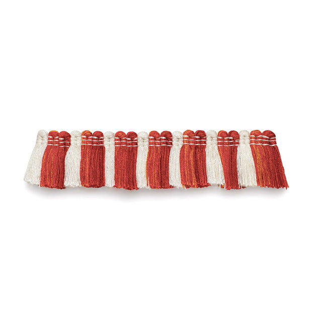 Schumacher 63122 BIARRITZ RUCHE in CORAL Trim - PLEIN AIR TR