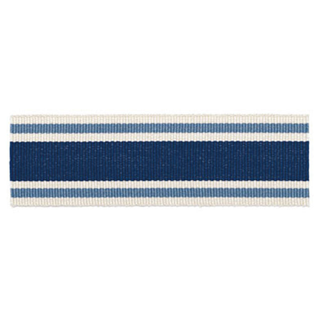 Schumacher 63130 CABANA BRAID in MARINE Trim - PLEIN AIR TRI