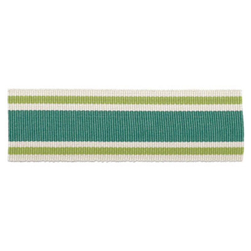 Schumacher 63131 CABANA BRAID in LAGOON Trim - PLEIN AIR TRI