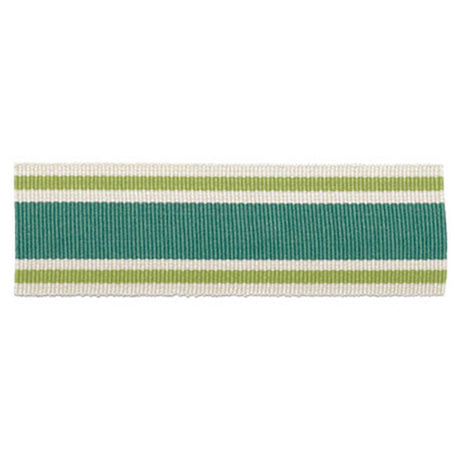 Schumacher 63131 CABANA BRAID in LAGOON Trim - PLEIN AIR TRI