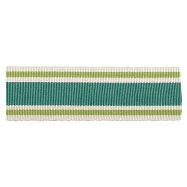 Schumacher 63131 CABANA BRAID in LAGOON Trim - PLEIN AIR TRI