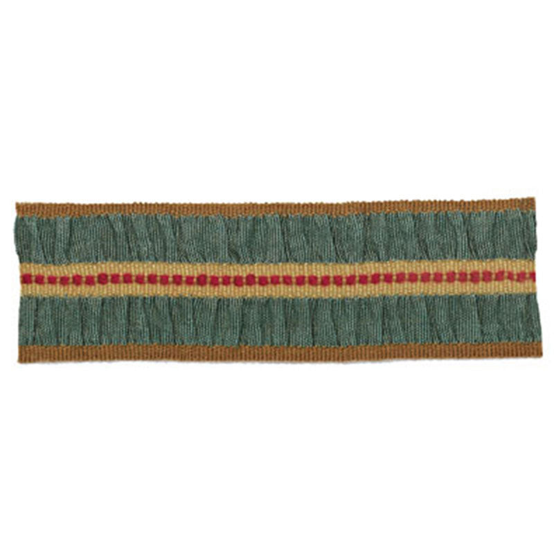 Schumacher 63191 CAMDEN BRAID in PEACOCK Trim - SOMERSET TRI