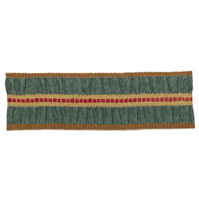 Schumacher 63191 CAMDEN BRAID in PEACOCK Trim - SOMERSET TRI