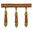 Schumacher 63280 ADDINGTON MOLDED TASSEL FRINGE in ROSEWOOD 