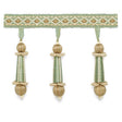 Schumacher 63282 ADDINGTON MOLDED TASSEL FRINGE in MINERAL T