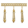 Schumacher 63283 ADDINGTON MOLDED TASSEL FRINGE in CHAMPAGNE