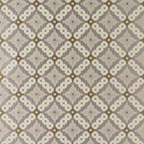 Schumacher Marrakesh Silver Fabric - Eade's Wallpaper
