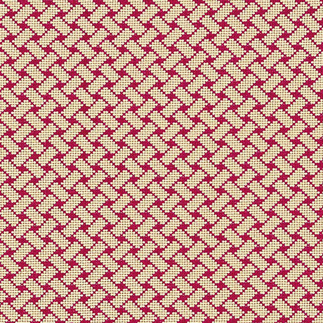 Schumacher 63395 BRISTOL WEAVE Ã‰PINGLÃ‰ in CARMINE Fabric -