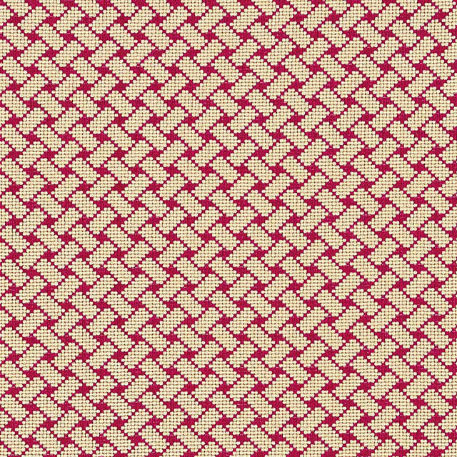 Schumacher 63395 BRISTOL WEAVE Ã‰PINGLÃ‰ in CARMINE Fabric -