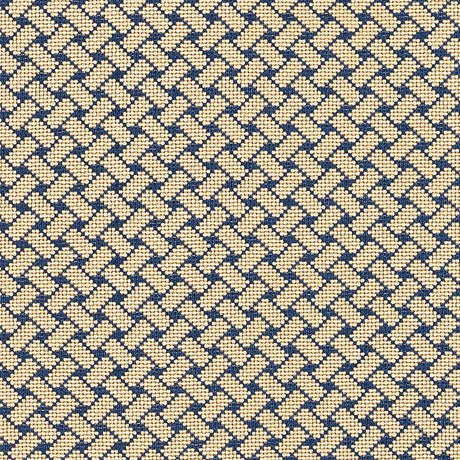 Schumacher 63396 BRISTOL WEAVE Ã‰PINGLÃ‰ in BLUE Fabric - ES