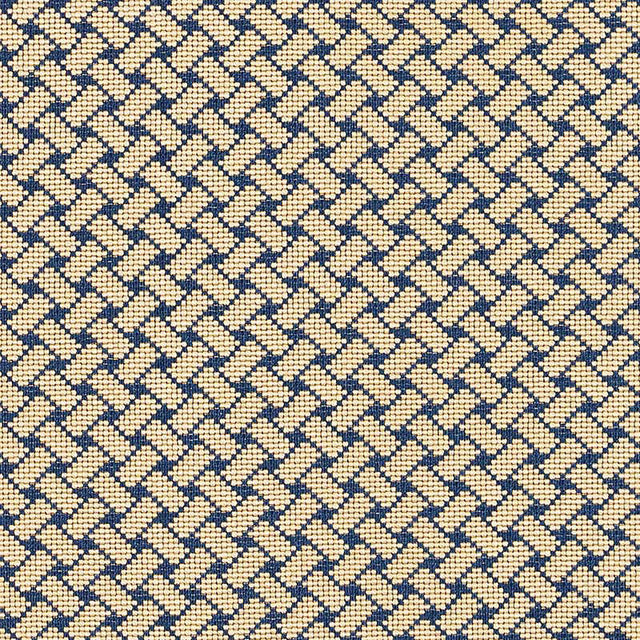 Schumacher 63396 BRISTOL WEAVE Ã‰PINGLÃ‰ in BLUE Fabric - ES