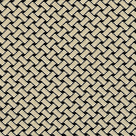 Schumacher 63397 BRISTOL WEAVE Ã‰PINGLÃ‰ in NOIR Fabric - ES