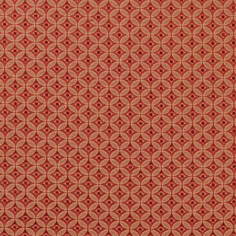 Schumacher Cara Weave Poppy Fabric