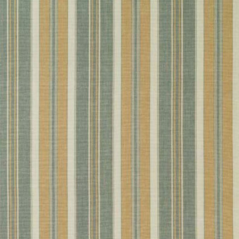 Schumacher Hudson Stripe Aqua Fabric