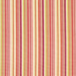 Schumacher Malibu Stripe Cerise Fabric - Eade's Wallpaper